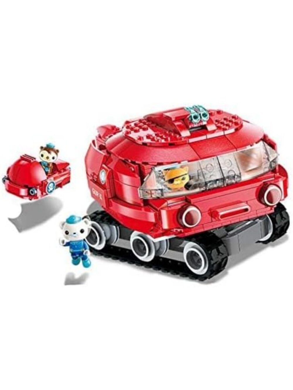 Ocean Adventure Building Brick Set - GUP-X Launch & Rescue Vehicle, 395pcs Fun!